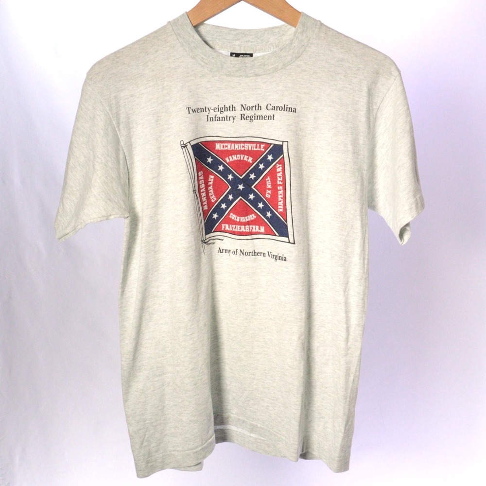 Vintage Army of Southern Virginia T Shirt 28th Infantry Regiment North Carolina